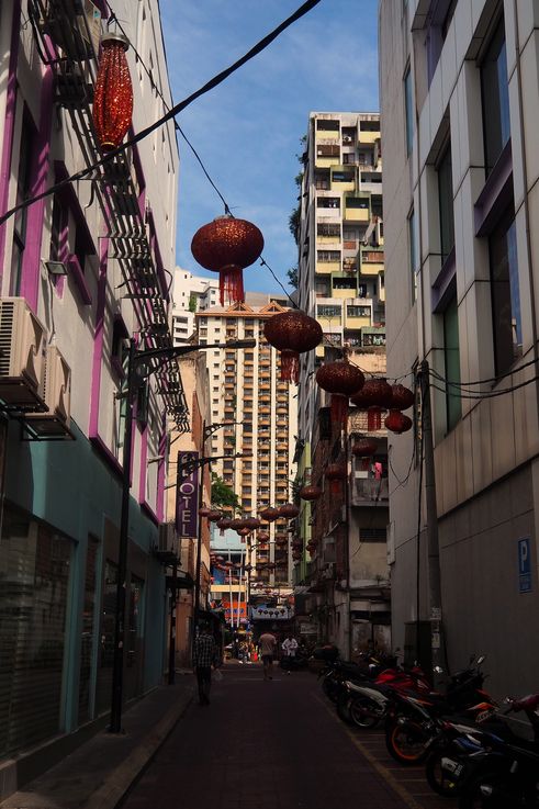 Lanterns decorating Jalan Alor, Bukit Bintang district.