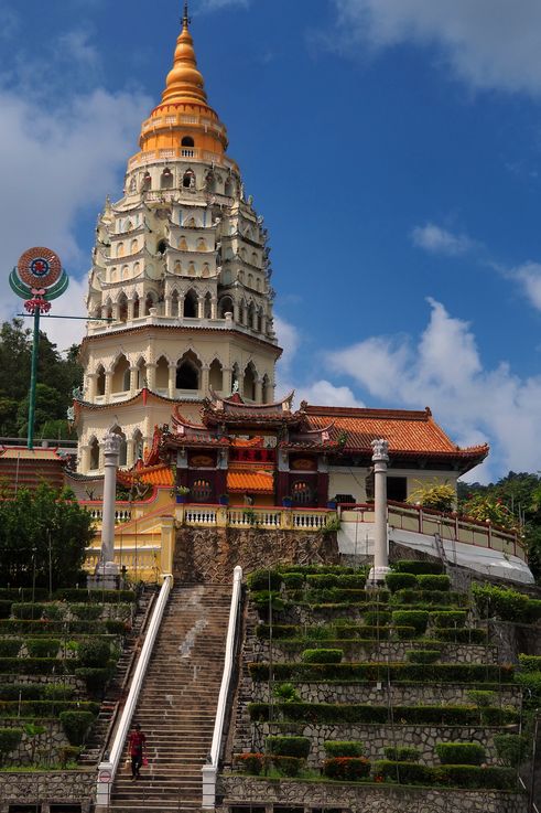 Pagoda of Kek Lok Si Temple in Paya Terubong, George Town.