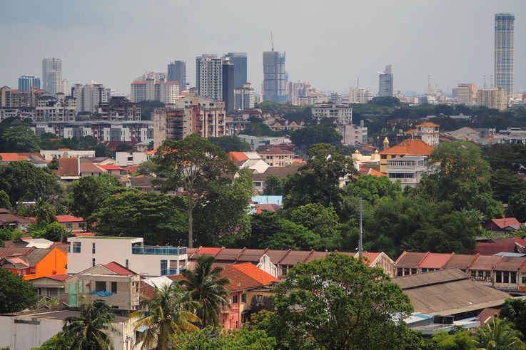 George Town cityscape, Paya Terubong, near Kek Lok Si Temple.