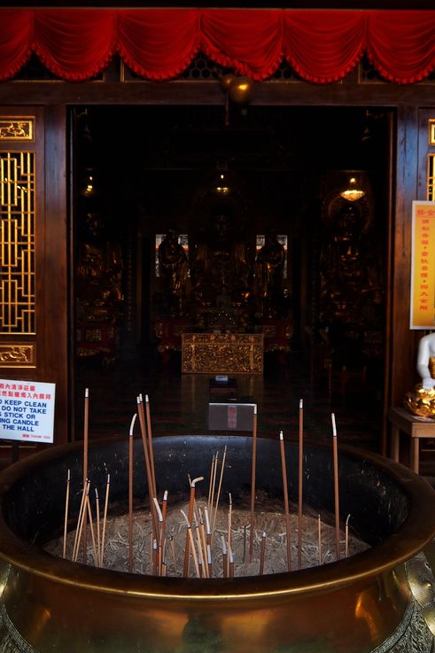 Incense burner at Kek Lok Si Temple in George Town.