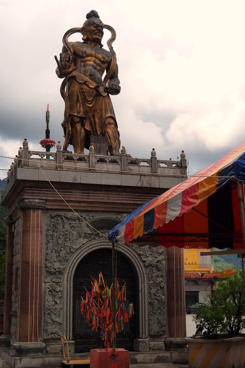 Guardian statue at Kek Lok Si Temple, George Town, Pulau Pinang.