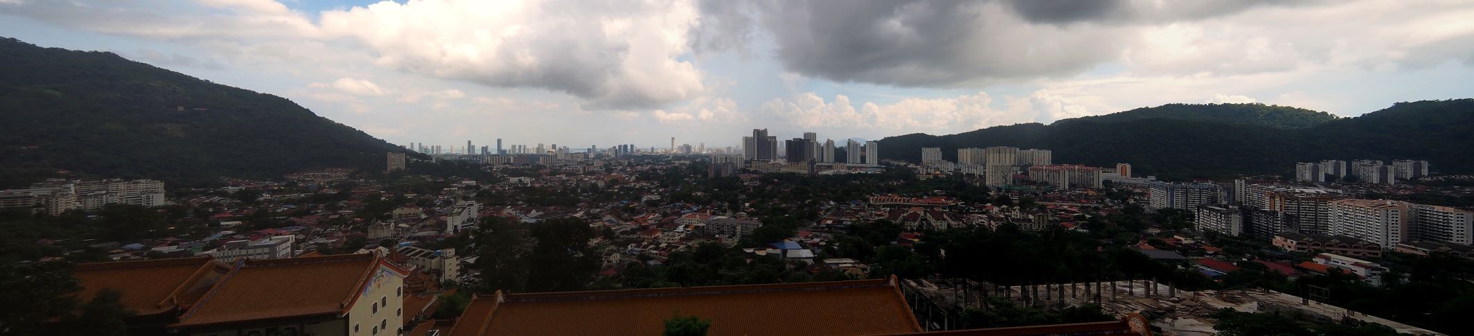 Urban view of Georgetown, Pulau Pinang, from Kek Lok Si Temple.