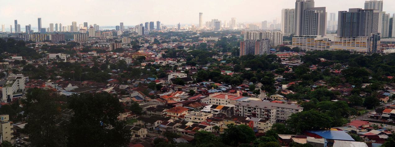 View of George Town, Pulau Pinang, from Kek Lok Si Temple.