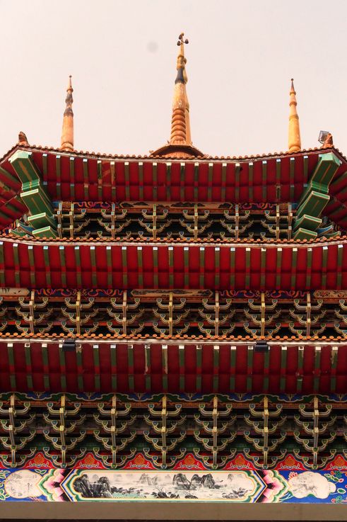 Roof decoration of Kek Lok Si Pagoda in George Town, Penang Island.