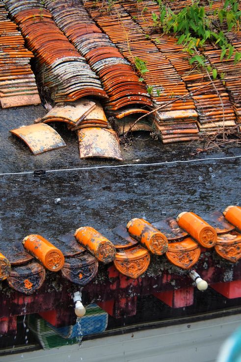 Roof tiles of Kek Lok Si Temple, George Town.