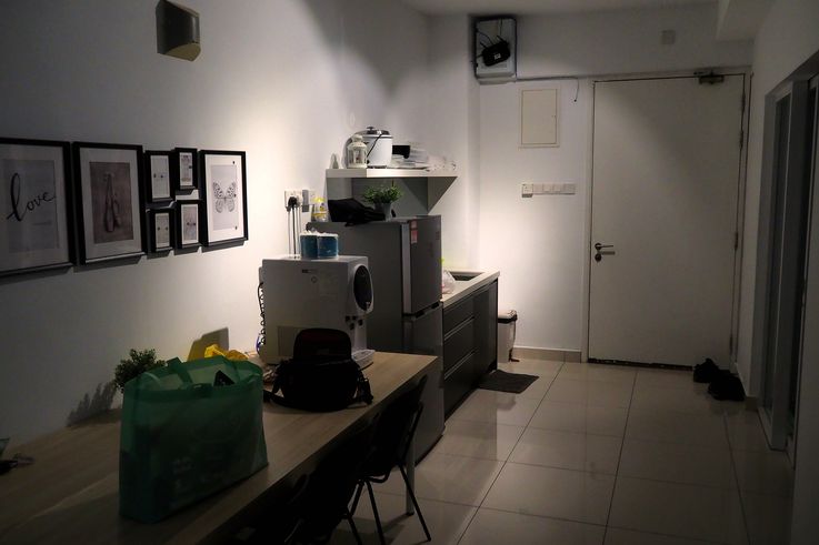 Interior of an apartment at Maritime Suites, Georgetown, Pulau Pinang.