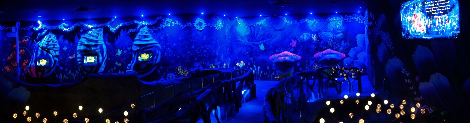 Immersive tunnel of the Entopia exhibition in Penang.