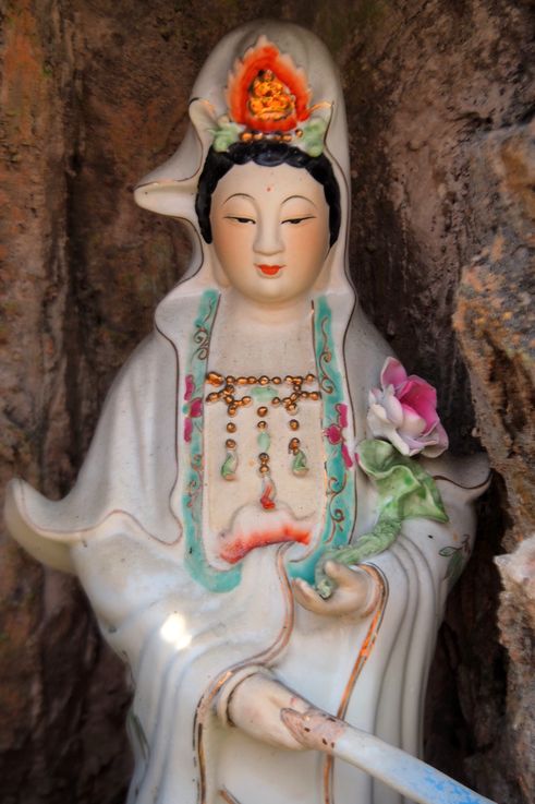 Estatua de Guanyin en el templo Cheng Hoon Teng de Melaka.
