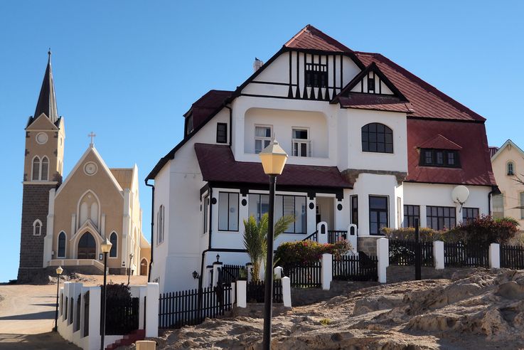 The Lutheran Church of the Rock in Luderitz