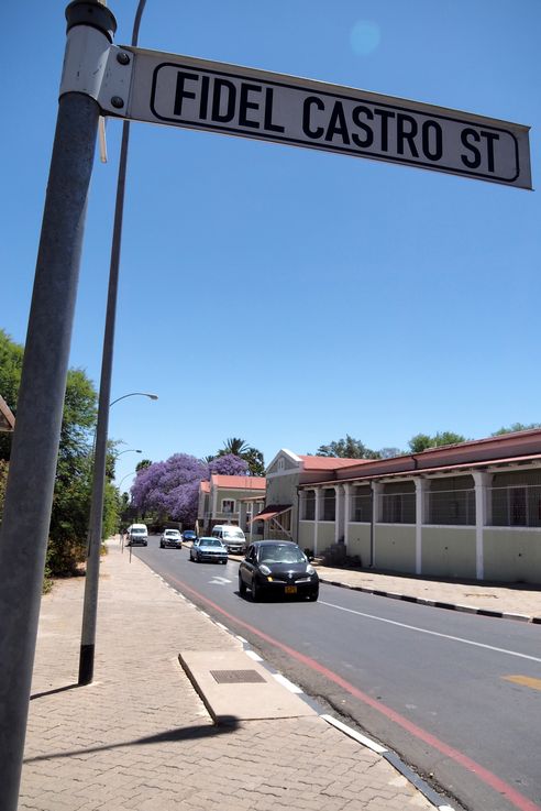 Calle Fidel Castro en Windhoek