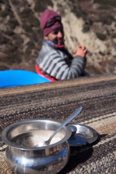 Pause café près de Yak Kharka