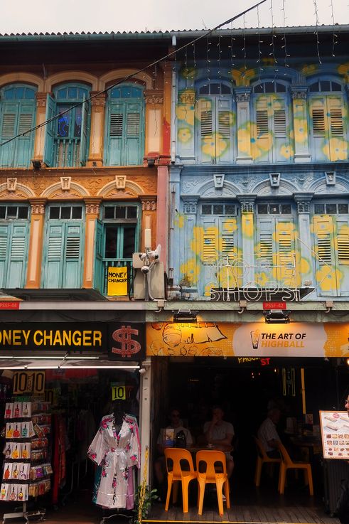 Shophouses tradicionales en el barrio de Chinatown.