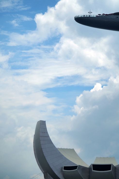 Marina Bay Sands Skypark and ArtScience Museum.