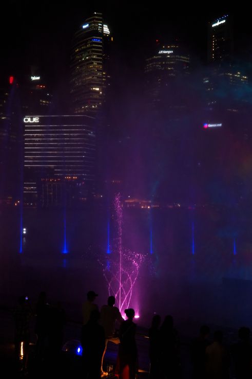 Spectra, the light and water show on Event Plaza.
