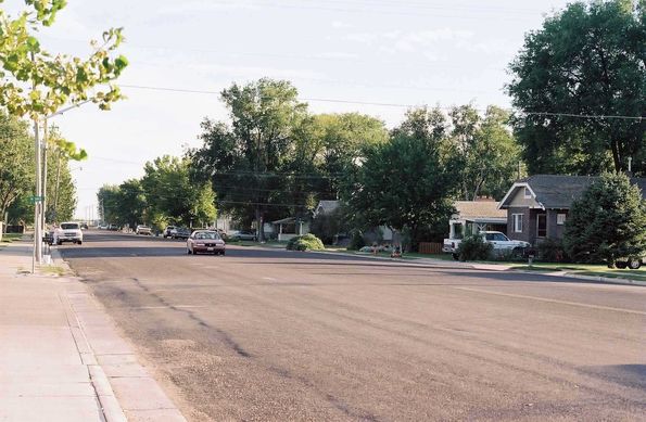 Les grandes rues américaine dans la ville de Detla