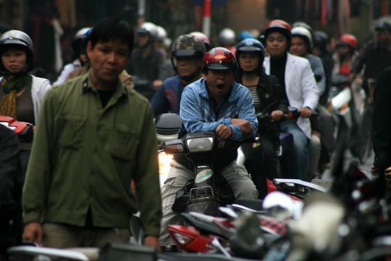 In the streets of Hanoi