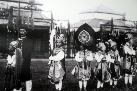 Photo exhibited in the Imperial Palace of Hue.