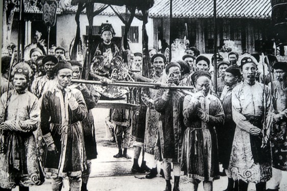 Photo exhibited in the Imperial Palace of Hue.
