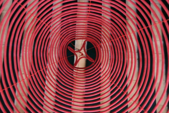 Espiral de incienso en el templo Phuoc Kien de Hoi An