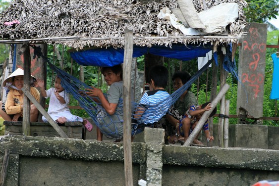 En el río Tien Giang del delta del Mekong