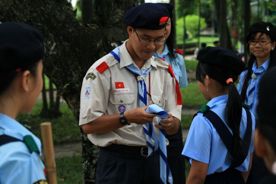 Scouts vietnamitas en Ciudad Ho Chi Minh