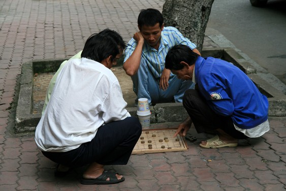 Juego de damas en Ciudad Ho Chi Minh